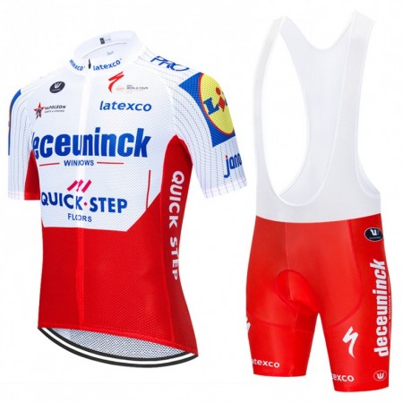 Tenue Maillot + Cuissard à Bretelles 2020 Deceuninck-Quick-Step N003